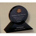 Black Marble Disk Award w/ Triangle Base (6"x5")